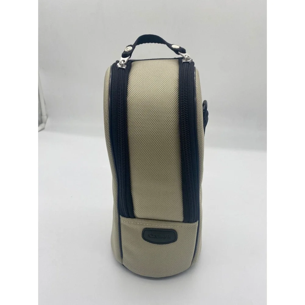 Canon LZ1326 Tan Black Padded Ballistic Nylon Camera Lens Case Pouch